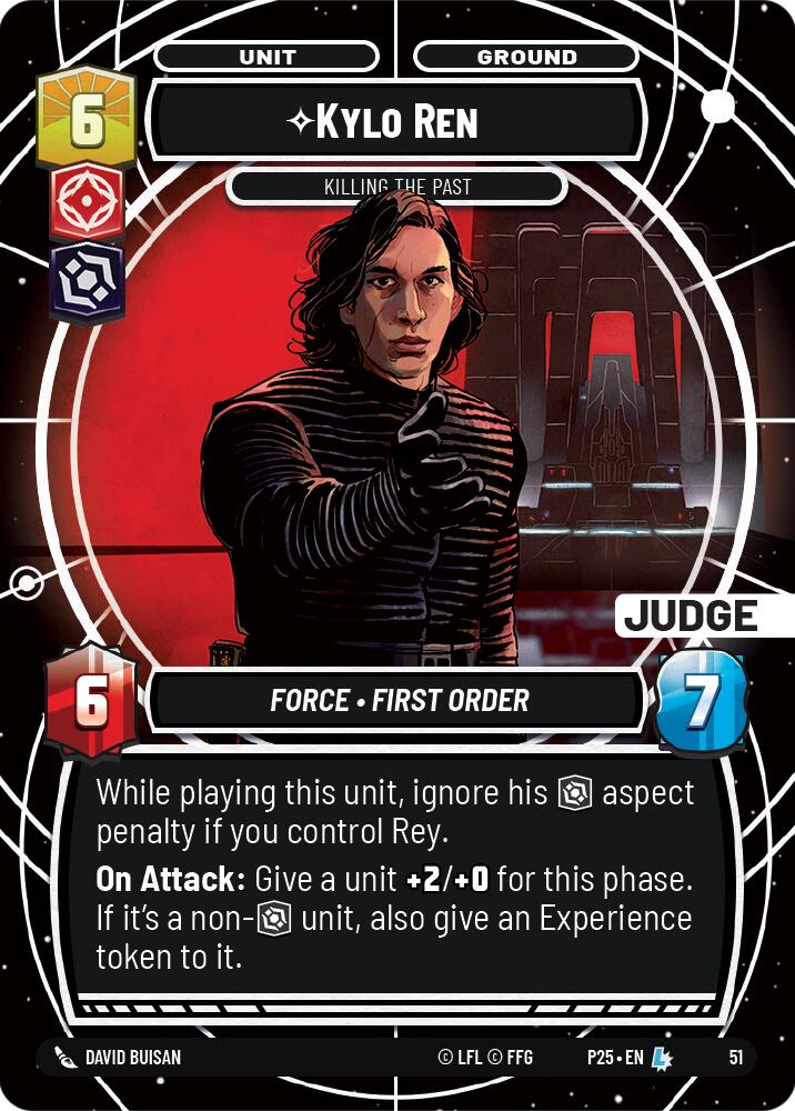 Kylo Ren - Killing the Past (51) (51) [Judge Promos] | Cards and Coasters CA