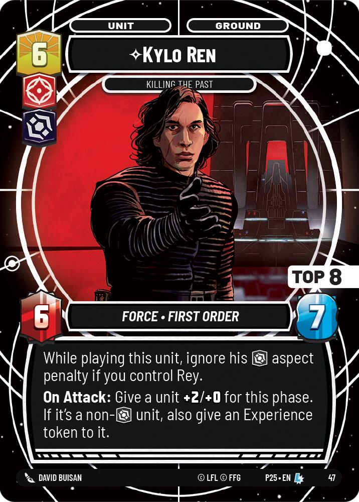 Kylo Ren - Killing the Past (47) (Top 8) (47) [Store Showdown Promos] | Cards and Coasters CA