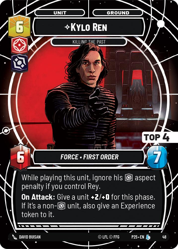 Kylo Ren - Killing the Past (48) (Top 4) (48) [Store Showdown Promos] | Cards and Coasters CA