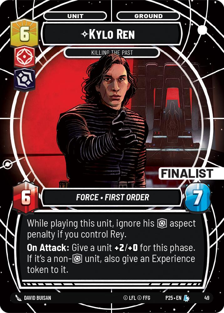 Kylo Ren - Killing the Past (49) (Finalist) (49) [Store Showdown Promos] | Cards and Coasters CA
