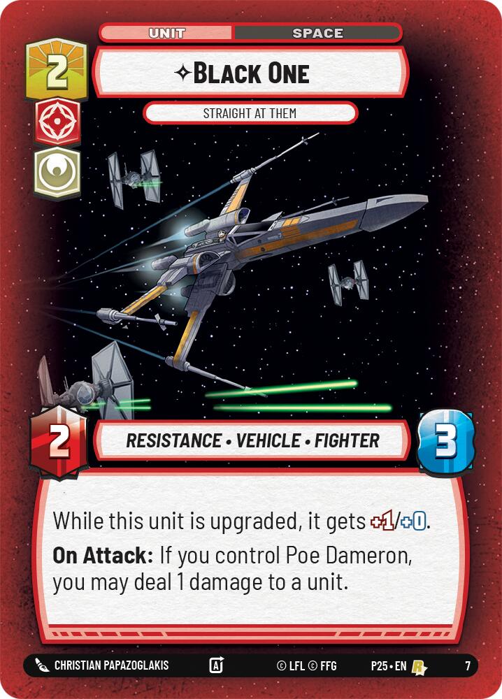 Black One - Straight At Them (7) (7) [Store Showdown Promos] | Cards and Coasters CA