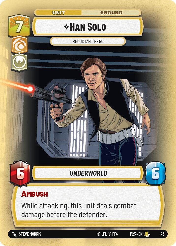 Han Solo - Reluctant Hero (43) (43) [Store Showdown Promos] | Cards and Coasters CA