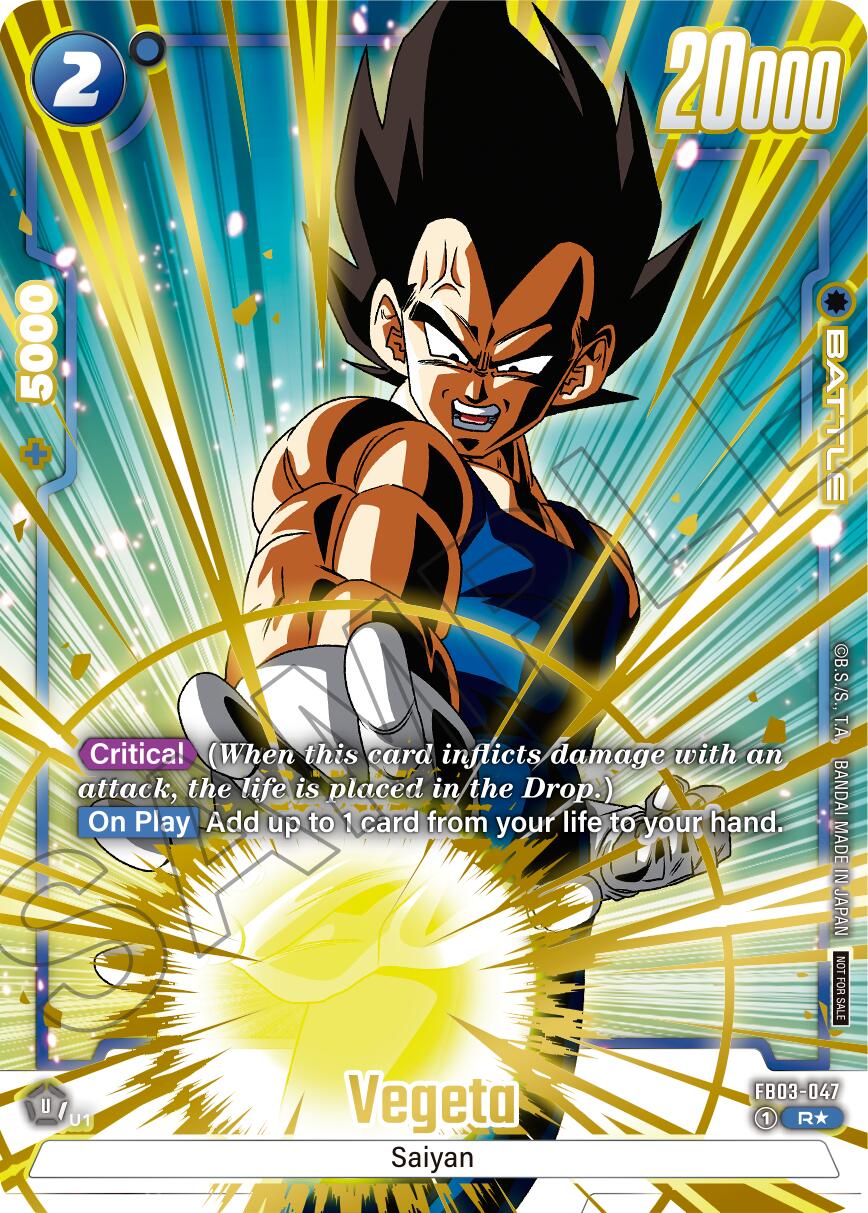 Vegeta (Alternate Art - Limited Pack 01) [Fusion World Promotion Cards] | Cards and Coasters CA