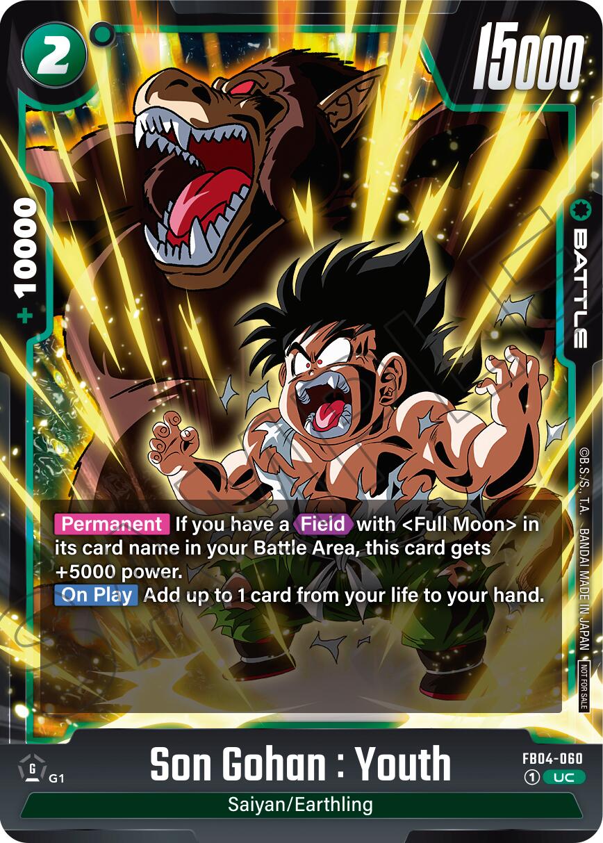Son Gohan : Youth (Limited Pack 01) [Fusion World Promotion Cards] | Cards and Coasters CA
