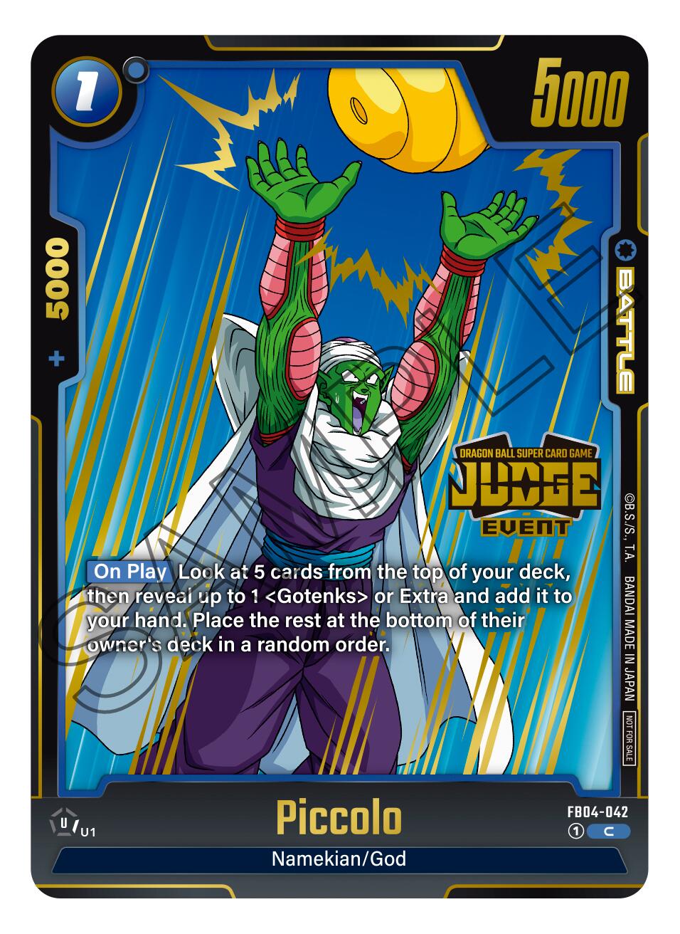 Piccolo (Judge Pack 03 - Event Judge) [Fusion World Promotion Cards] | Cards and Coasters CA