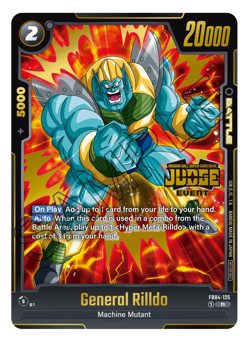 General Rilldo (Judge Pack 03 - Event Judge) [Fusion World Promotion Cards] | Cards and Coasters CA