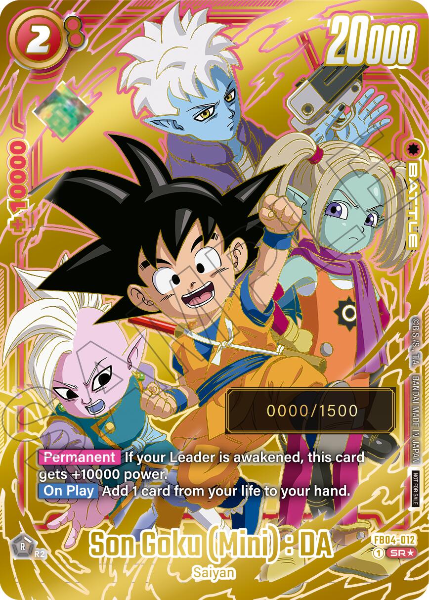 Son Goku (Mini) : DA (Serial Numbered) [Fusion World Promotion Cards] | Cards and Coasters CA