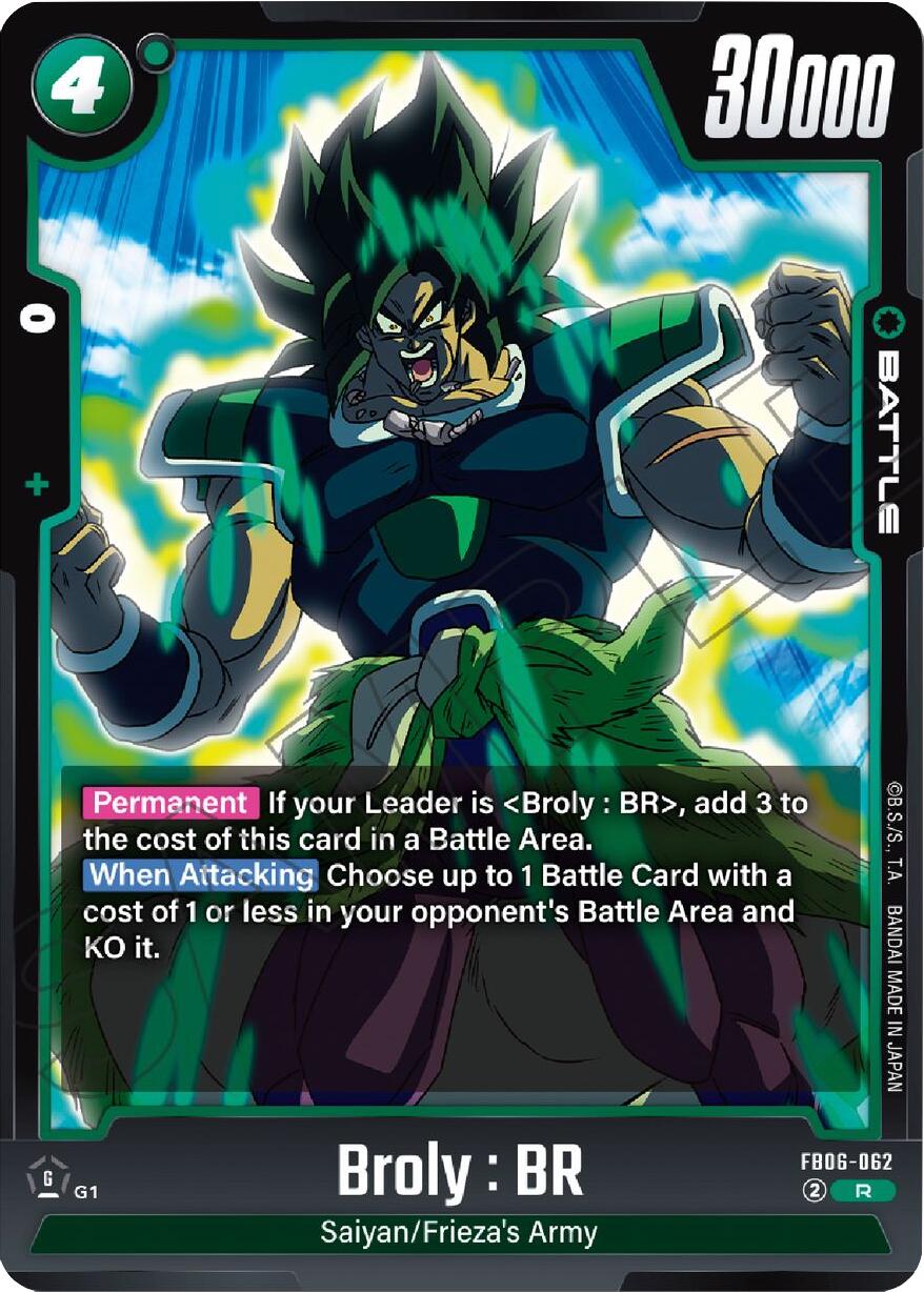 Broly : BR (FB06-062) [Rivals Clash] | Cards and Coasters CA