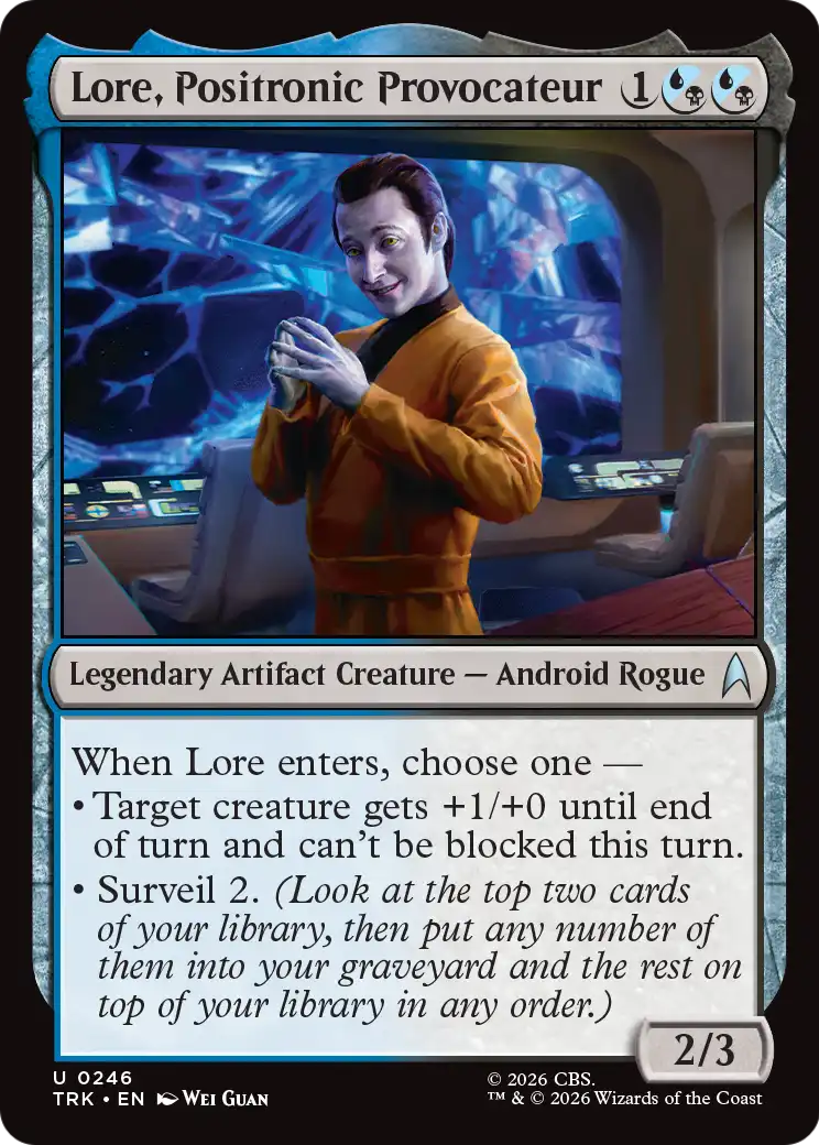 Lore, Positronic Provocateur [Star Trek] | Cards and Coasters CA