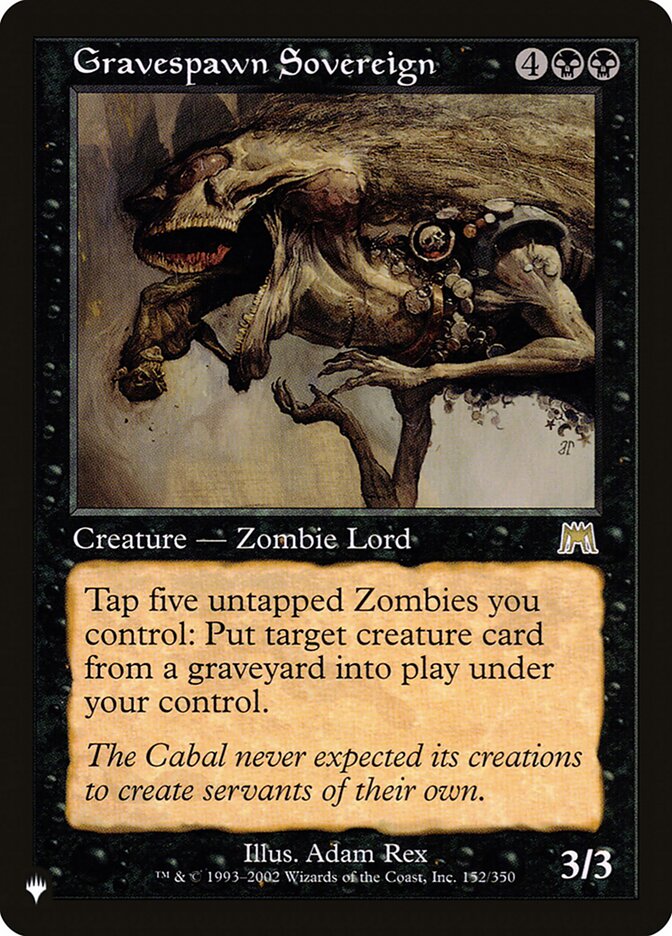 Gravespawn Sovereign [The List] | Cards and Coasters CA