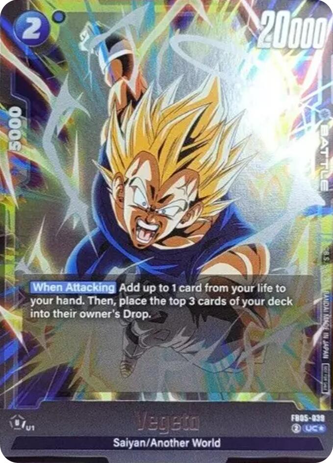 Vegeta (Tournament Pack 06) [Fusion World Tournament Cards] | Cards and Coasters CA
