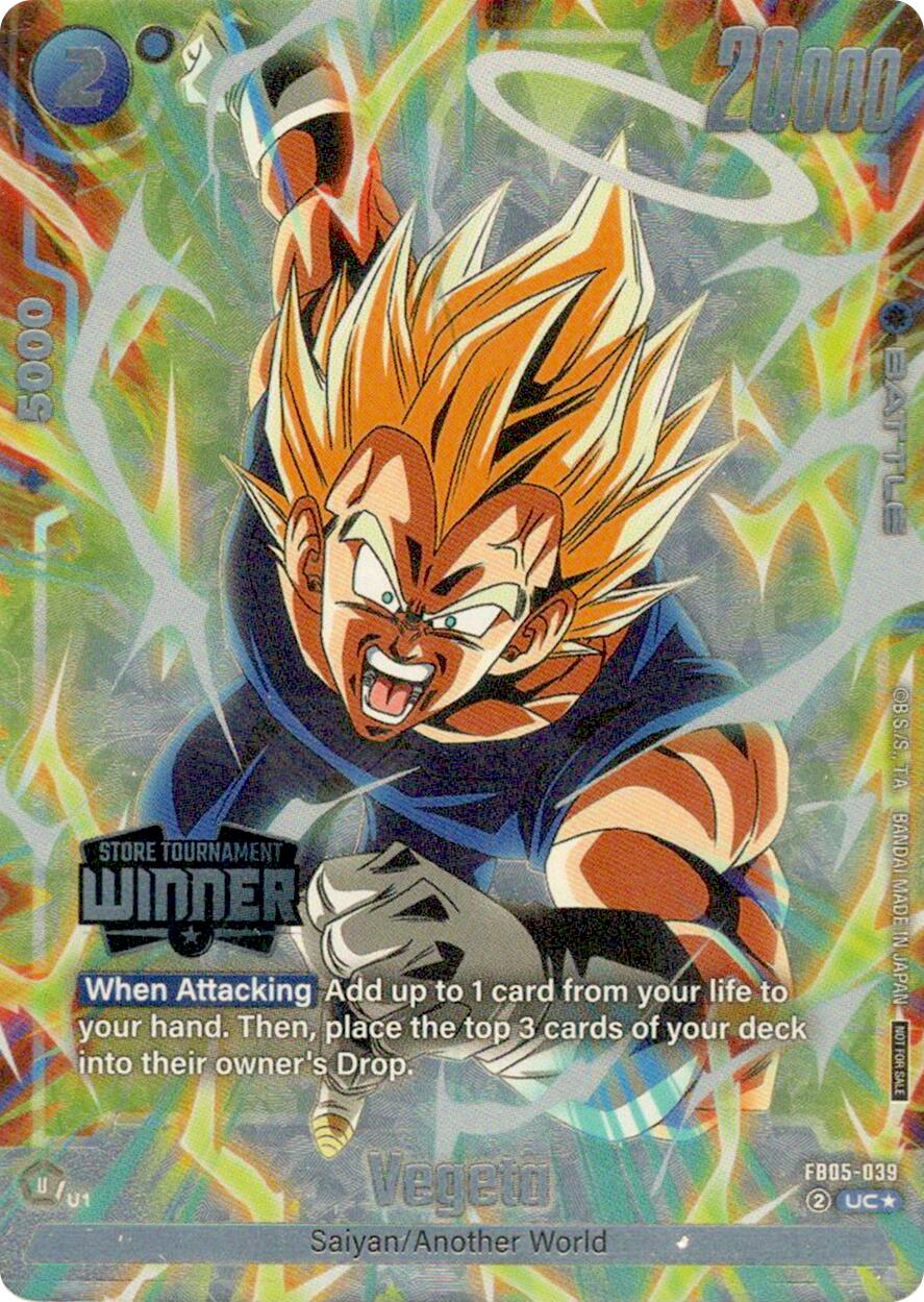 Vegeta (Tournament Pack 06 - Winner) [Fusion World Tournament Cards] | Cards and Coasters CA