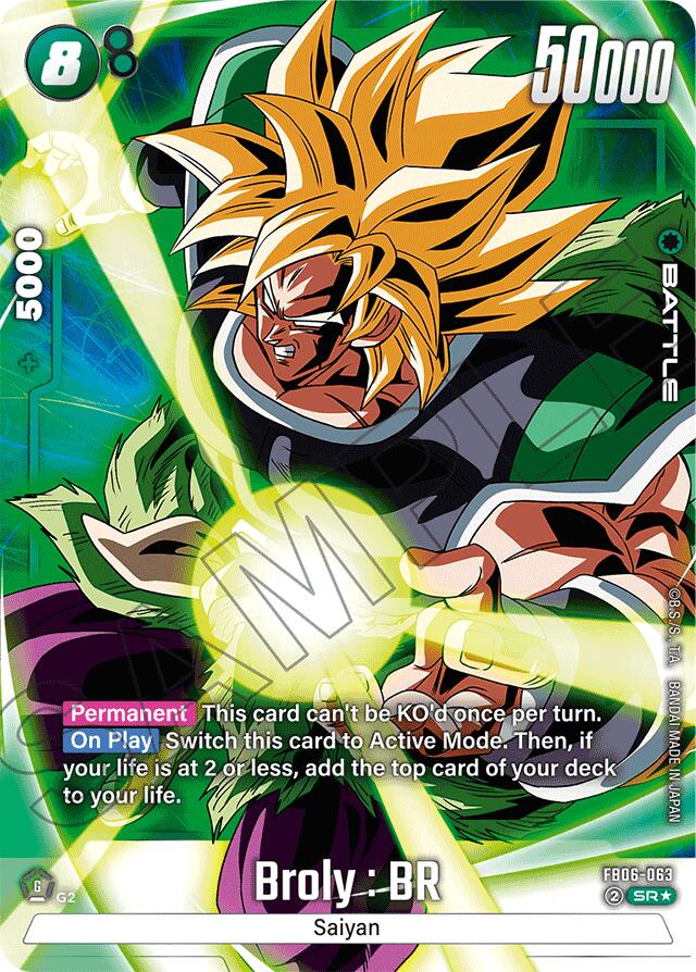 Broly : BR (FB06-063) (Alternate Art) [Rivals Clash] | Cards and Coasters CA