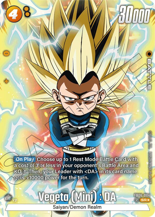 Vegeta (Mini) : DA (Alternate Art) [Rivals Clash] | Cards and Coasters CA