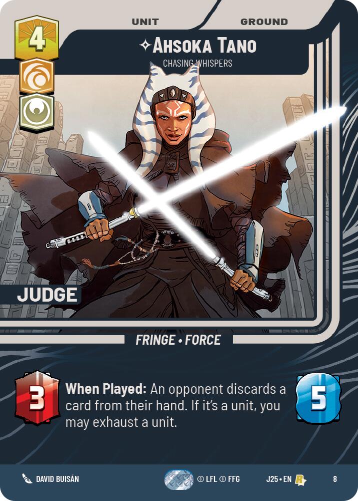 Ahsoka Tano - Chasing Whispers (8) (8) [Judge Promos] | Cards and Coasters CA