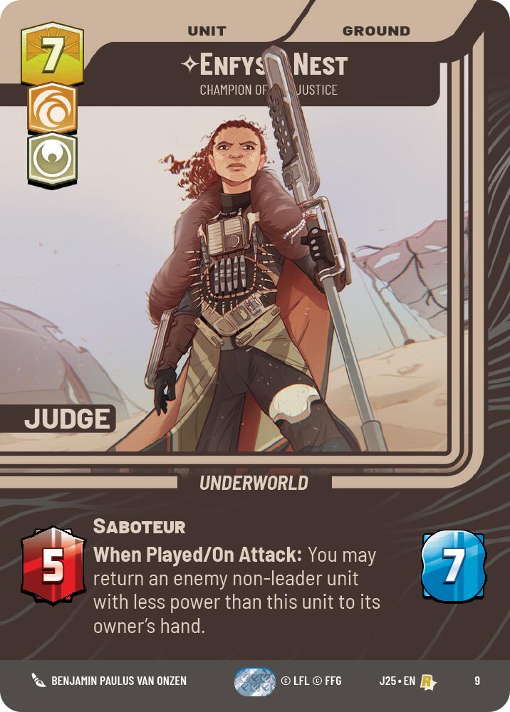 Enfys Nest - Champion of Justice (9) (9) [Judge Promos] | Cards and Coasters CA