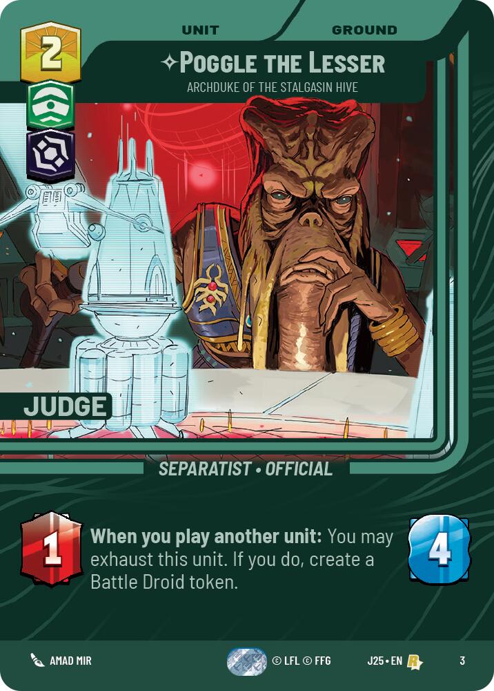 Poggle the Lesser - Archduke of the Stalgasin Hive (3) (3) [Judge Promos] | Cards and Coasters CA