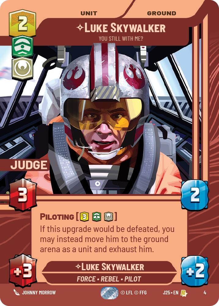 Luke Skywalker - You Still With Me? (4) (4) [Judge Promos] | Cards and Coasters CA