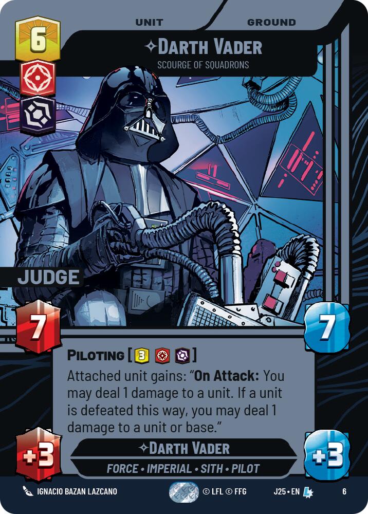 Darth Vader - Scourge of Squadrons (6) (6) [Judge Promos] | Cards and Coasters CA