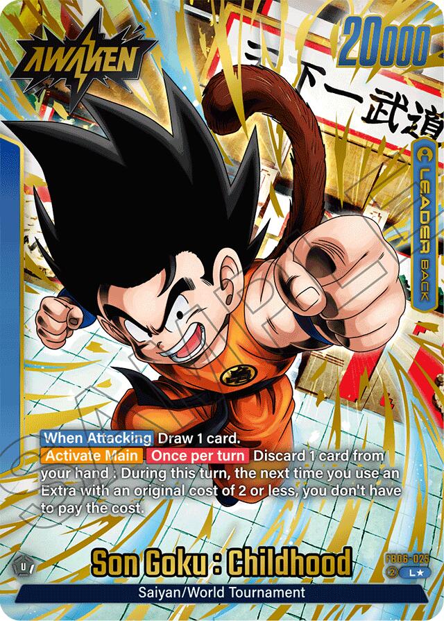 Son Goku : Childhood (FB06-025) (Alternate Art) [Rivals Clash] | Cards and Coasters CA