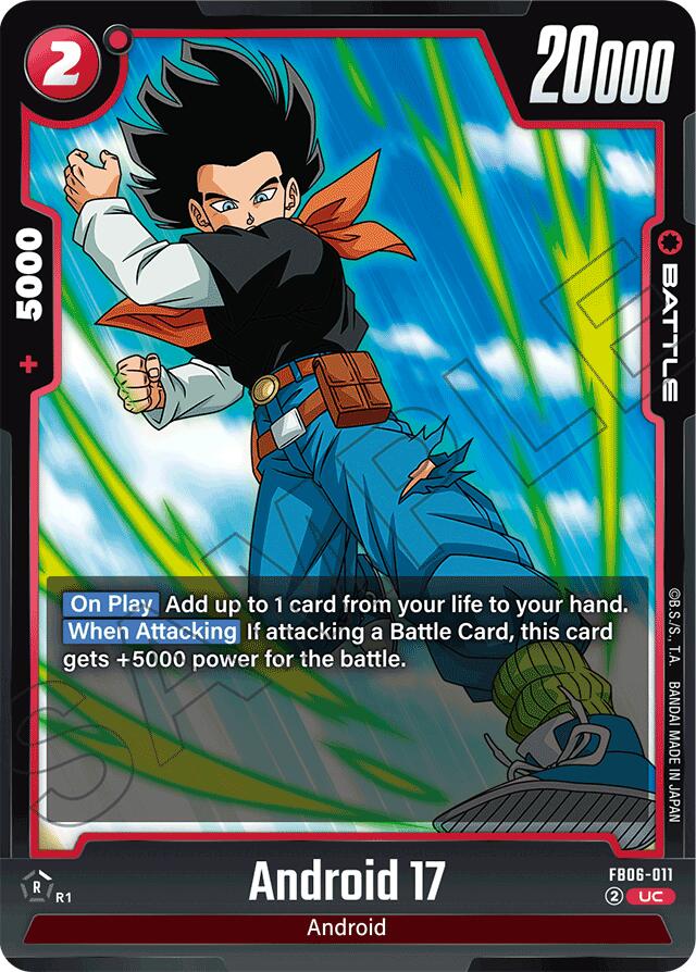 Android 17 (FB06-011) [Rivals Clash] | Cards and Coasters CA