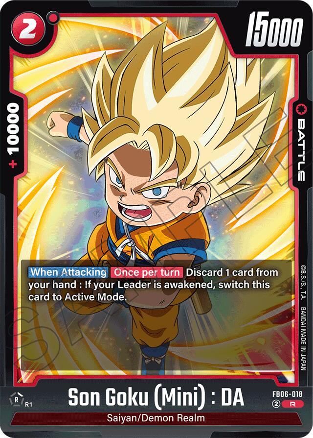 Son Goku (Mini) : DA - (FB06-018) [Rivals Clash] | Cards and Coasters CA