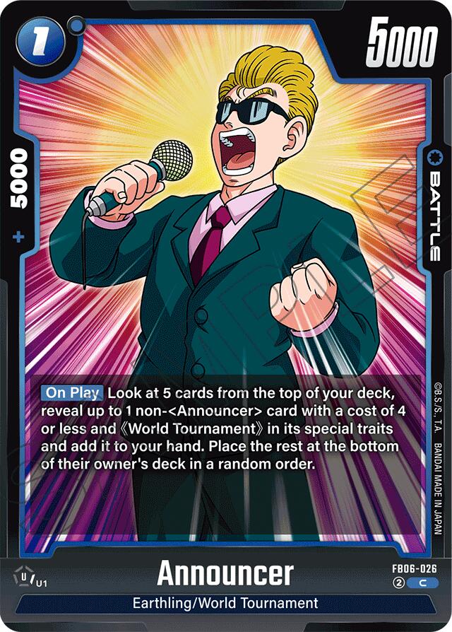 Announcer [Rivals Clash] | Cards and Coasters CA