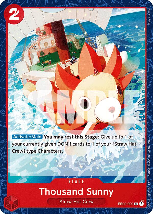 Thousand Sunny [Extra Booster: Anime 25th Collection] | Cards and Coasters CA