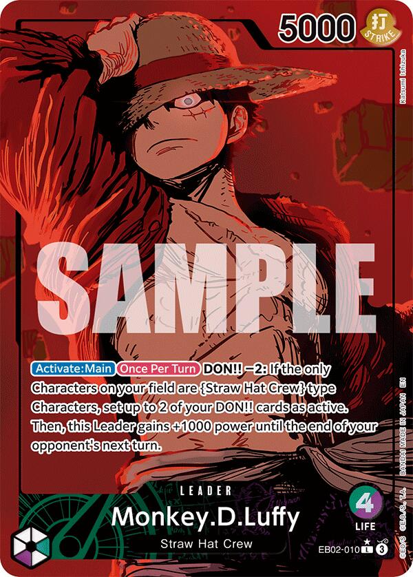Monkey.D.Luffy (010) (Alternate Art) [Extra Booster: Anime 25th Collection] | Cards and Coasters CA