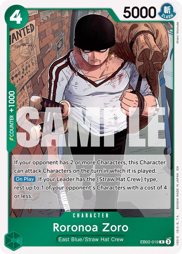 Roronoa Zoro [Extra Booster: Anime 25th Collection] | Cards and Coasters CA