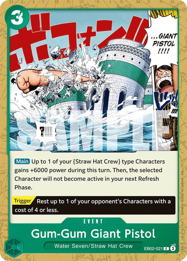 Gum-Gum Giant Pistol [Extra Booster: Anime 25th Collection] | Cards and Coasters CA