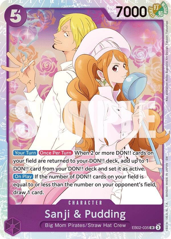 Sanji & Pudding [Extra Booster: Anime 25th Collection] | Cards and Coasters CA