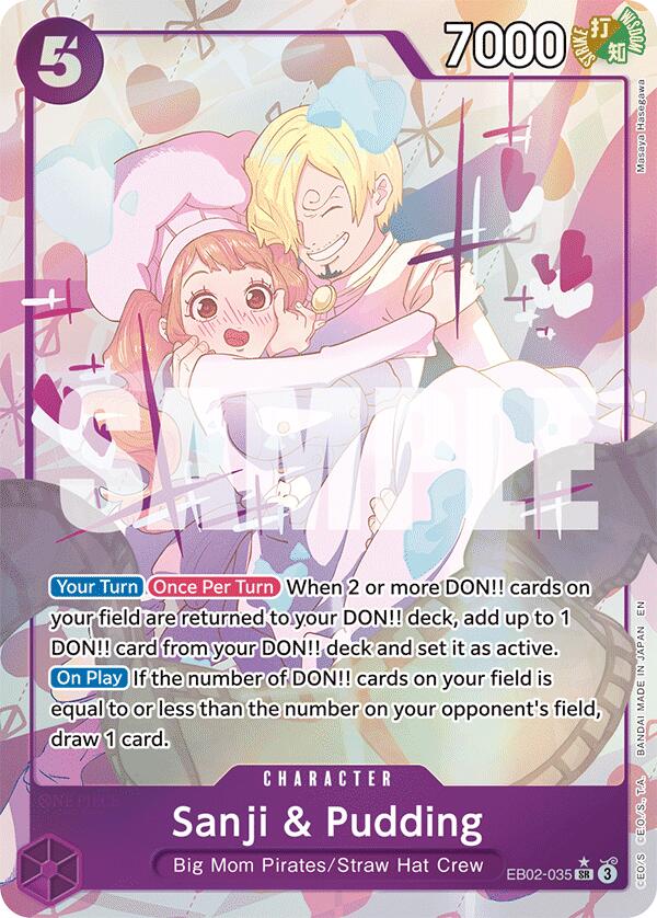 Sanji & Pudding (Alternate Art) [Extra Booster: Anime 25th Collection] | Cards and Coasters CA