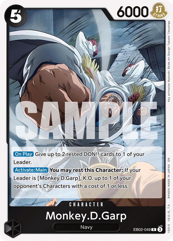 Monkey.D.Garp [Extra Booster: Anime 25th Collection] | Cards and Coasters CA