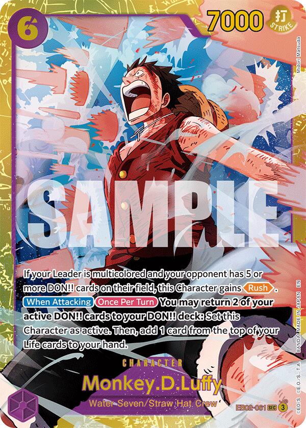 Monkey.D.Luffy (061) [Extra Booster: Anime 25th Collection] | Cards and Coasters CA