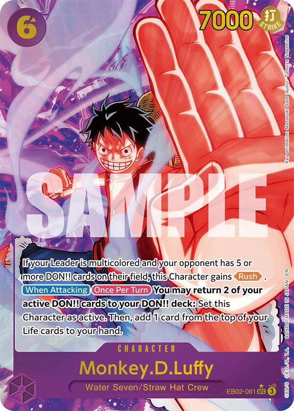 Monkey.D.Luffy (061) (Alternate Art) [Extra Booster: Anime 25th Collection] | Cards and Coasters CA