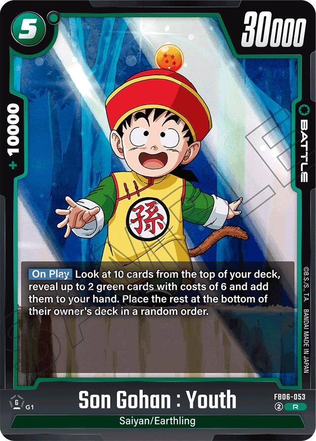 Son Gohan : Youth [Rivals Clash] | Cards and Coasters CA