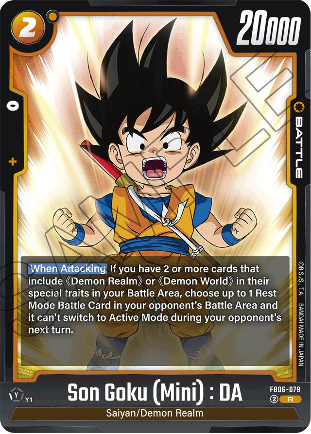 Son Goku (Mini) : DA - FB06-079 [Rivals Clash] | Cards and Coasters CA