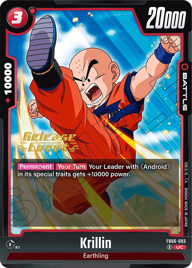 Krillin (FB06-003) [Rivals Clash Release Event Cards] | Cards and Coasters CA
