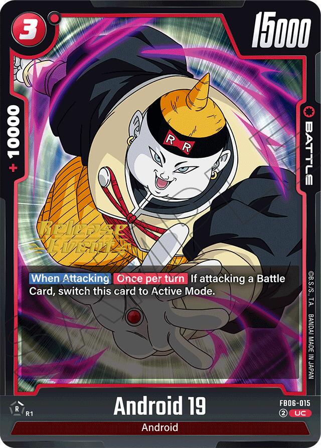 Android 19 [Rivals Clash Release Event Cards] | Cards and Coasters CA