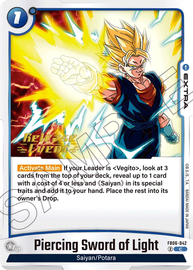 Piercing Sword of Light [Rivals Clash Release Event Cards] | Cards and Coasters CA