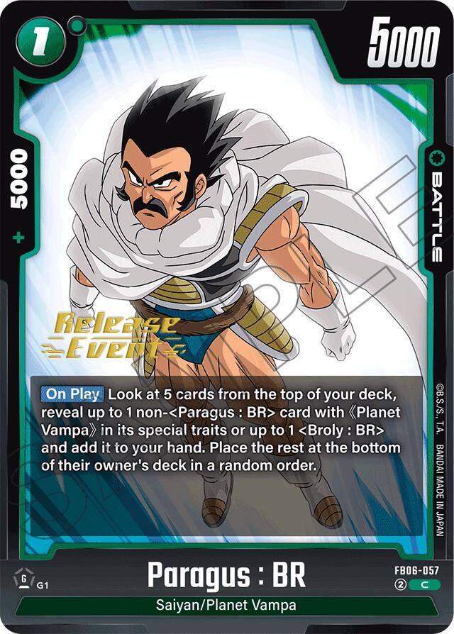 Paragus : BR (FB06-057) [Rivals Clash Release Event Cards] | Cards and Coasters CA