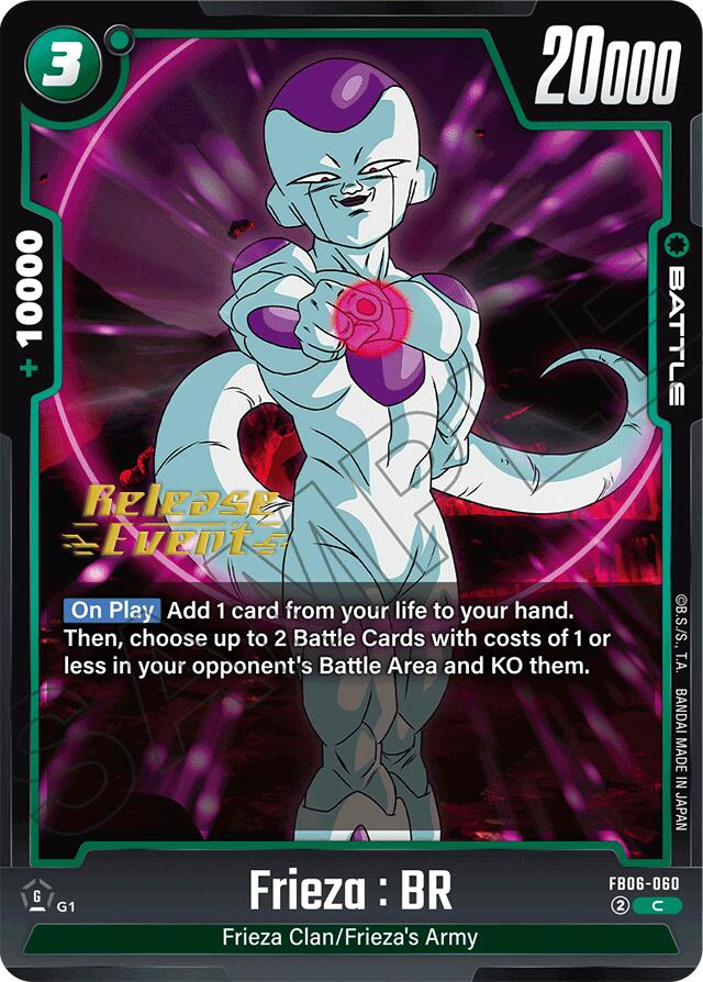Frieza : BR [Rivals Clash Release Event Cards] | Cards and Coasters CA