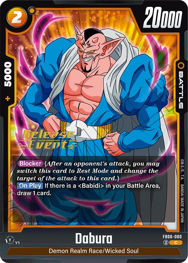 Dabura [Rivals Clash Release Event Cards] | Cards and Coasters CA