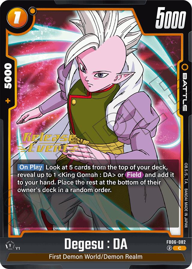 Degesu : DA [Rivals Clash Release Event Cards] | Cards and Coasters CA