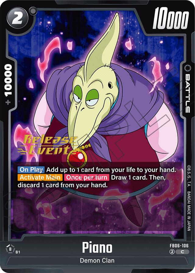 Piano (FB06-106) [Rivals Clash Release Event Cards] | Cards and Coasters CA