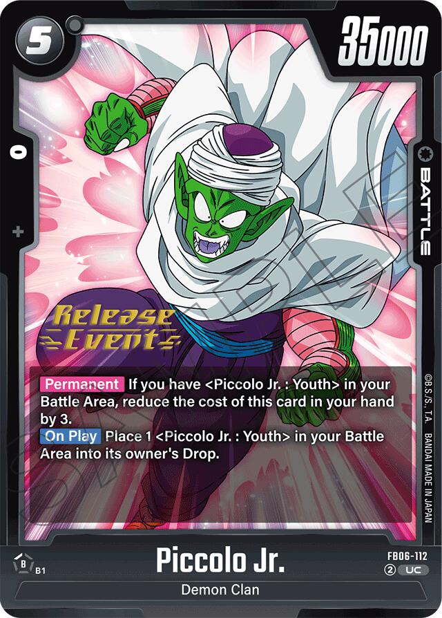 Piccolo Jr. (FB06-112) [Rivals Clash Release Event Cards] | Cards and Coasters CA