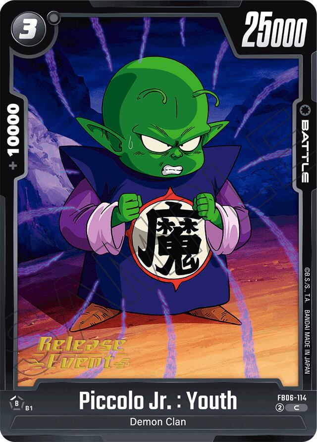 Piccolo Jr. : Youth [Rivals Clash Release Event Cards] | Cards and Coasters CA