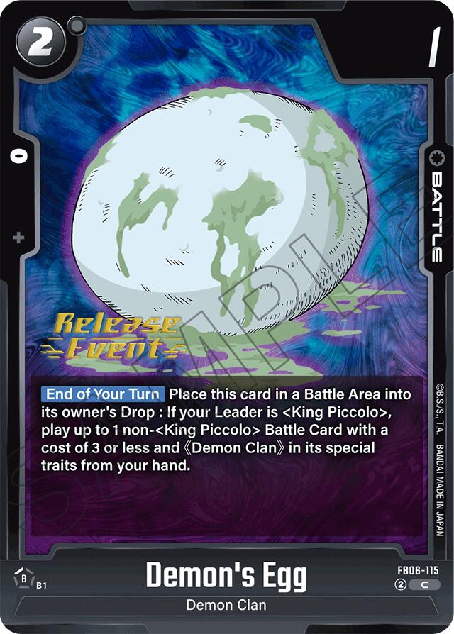 Demon's Egg [Rivals Clash Release Event Cards] | Cards and Coasters CA