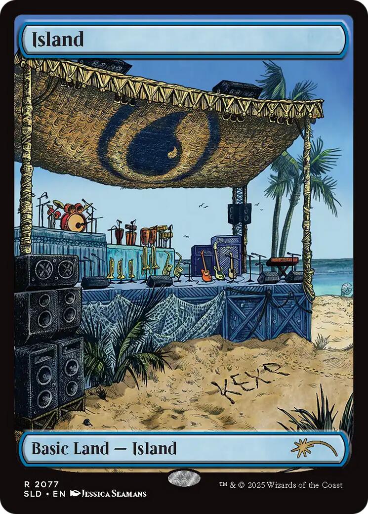Island (2077) [Secret Lair Drop Series] | Cards and Coasters CA